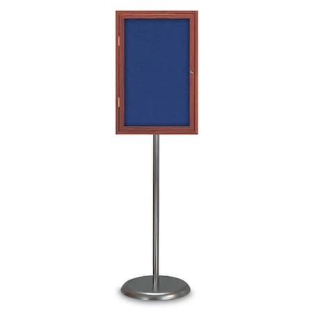 United Visual Products Corkboard, Double Door, Radius Frame, 48x36, UV7003-BRONZE-COBACC UV7003-BRONZE-COBACC
